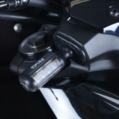 Adaptateur clignotant R&G RACING noir Kawasaki Adaptateur clignotant R&G RACING noir Kawasaki
