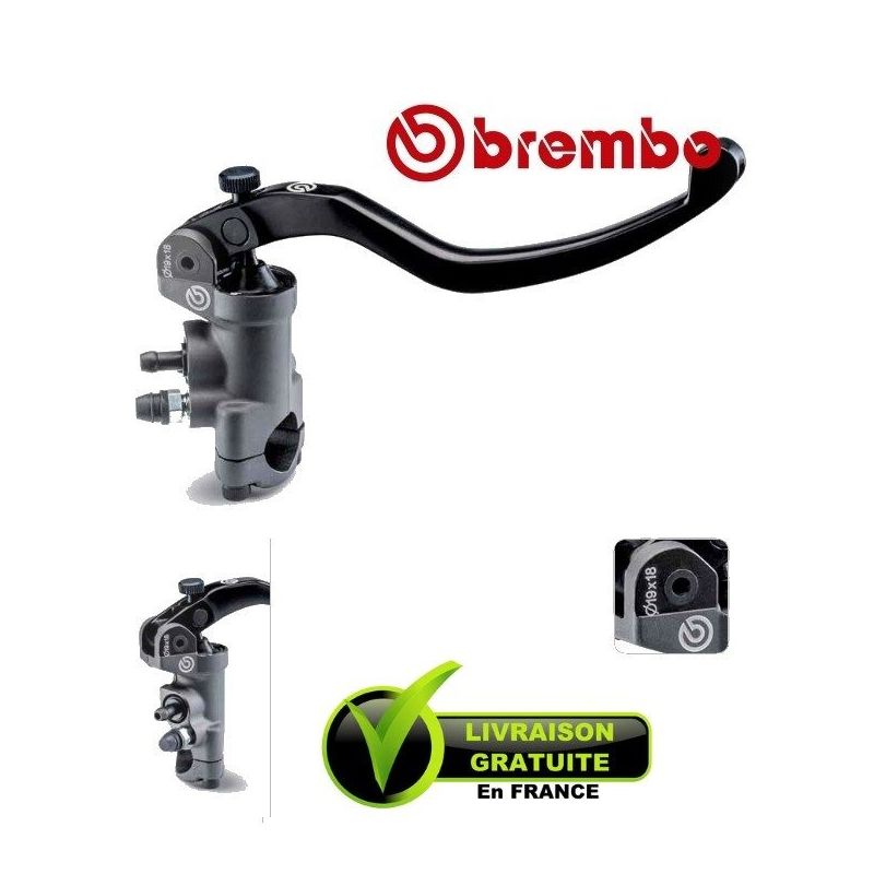 MAITRE-CYLINDRE BREMBO RADIAL PR19X18 LEVIER LONG REPLIABLE