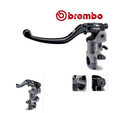 MAITRE-CYLINDRE BREMBO EMBRAYAGE RADIAL PR19 RCS LEVIER LONG REPLIABLE - GUIDON 1" - 25.4MM