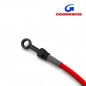 Durite Aviation 30cm ROUGE - Raccords NOIR