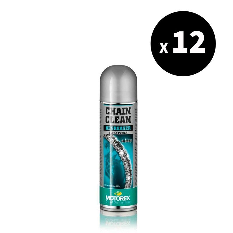 Nettoyant chaîne MOTOREX Chain Clean - spray 500ml (x12)