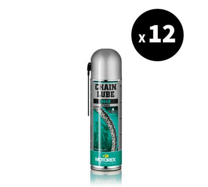 Lubrifiant chaîne MOTOREX Chainlube Road Strong - spray 500ml (x12)