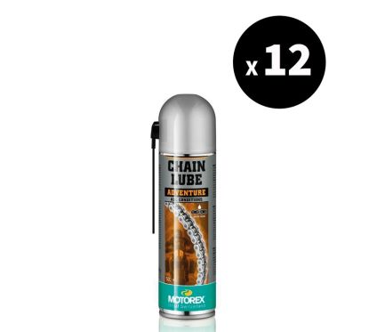 Lubrifiant chaîne MOTOREX Chainlube Adventure - spray 500ml x12