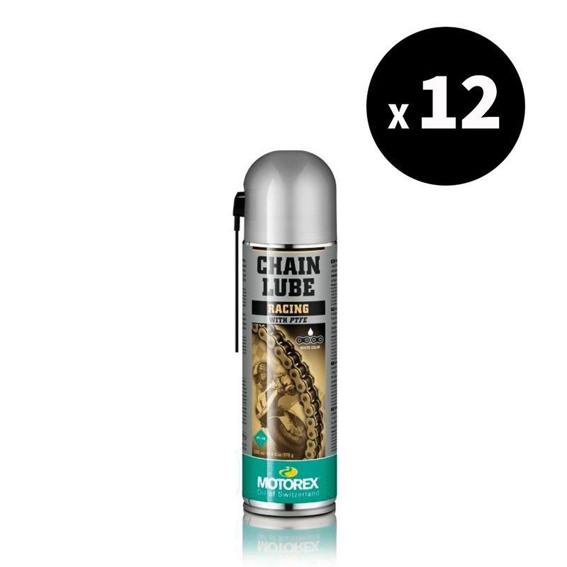 Lubrifiant chaîne MOTOREX Chainlube Racing - spray 500ml (x12)
