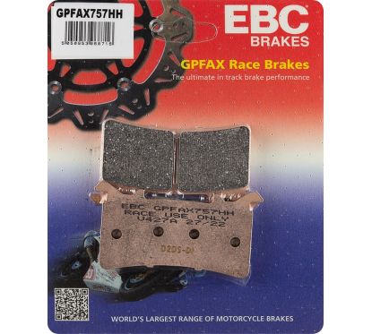 Plaquettes de frein frittées série GPFAX Race