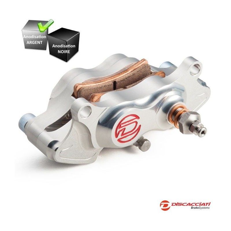 Etrier AR Axial 84mm DISCACCIATI - 4P - CNC - Argent