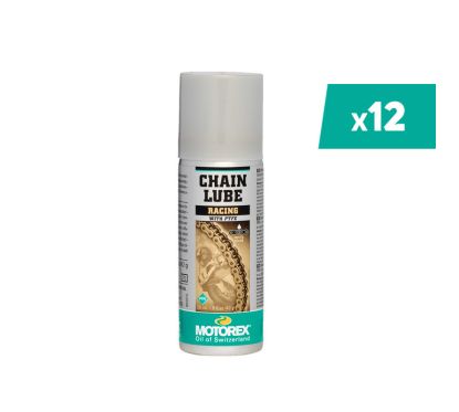 Lubrifiant chaîne MOTOREX Chainlube Racing - spray 56ml x12