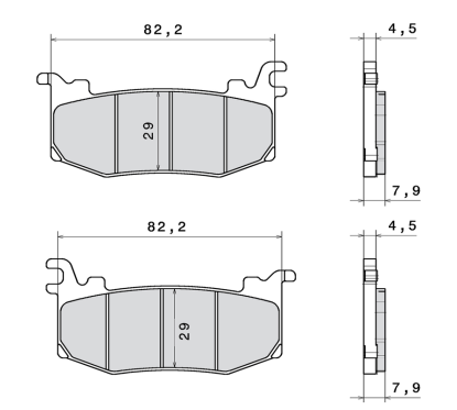 Plaquettes de frein BREMBO Racing métal fritté - M588Z04