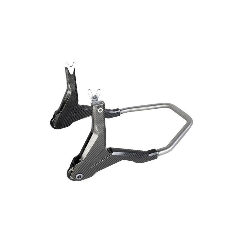 Béquille de stand arrière LIGHTECH support en V - carbone