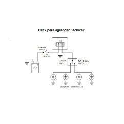 Centrale de clignotants électronique DZE 2 X 3W + 0.25W