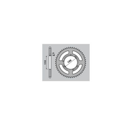 Couronne PBR acier standard - 428
