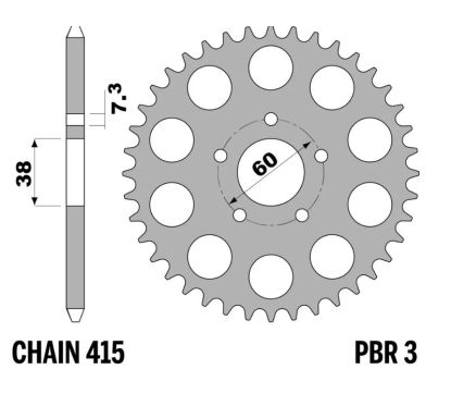 Couronne PBR acier standard - 415