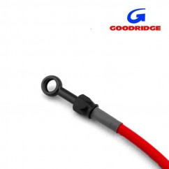 Durite Aviation 65cm ROUGE - Raccords NOIR