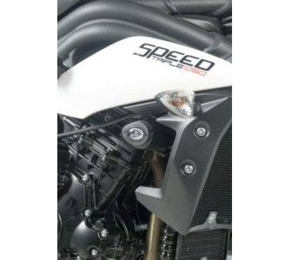 Tampons de protection R&G RACING Aero noir Triumph Speed Triple 1050/R / Speed 94/R