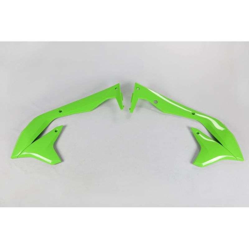 Ouïes de radiateur UFO vert Kawasaki KX450F Ouïes de radiateur UFO vert Kawasaki KX450F