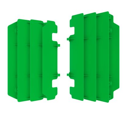 Cache-radiateur POLISPORT vert - Kawasaki KX125