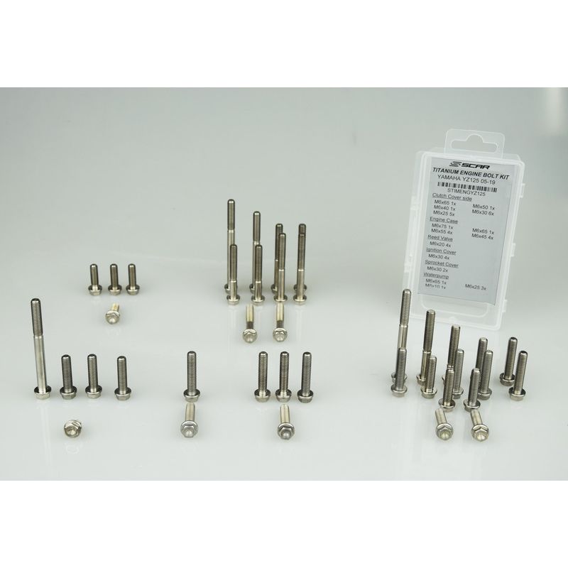 Kit vis moteur SCAR titane 44 pièces