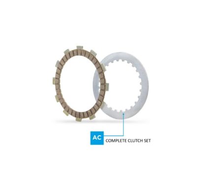 Kit disques garnis + lisses d'embrayage NEWFREN Standard