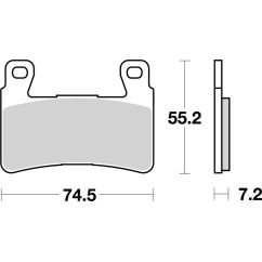 Plaquettes de frein BREMBO route carbone céramique - 07HO4507