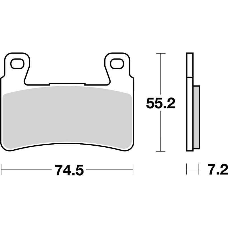 Plaquettes de frein BREMBO route carbone céramique - 07HO4507