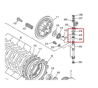 Kit réparation de commande d'embrayage TOURMAX Yamaha YZ250