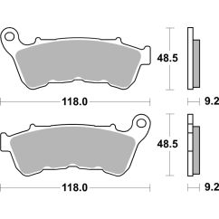 Plaquettes de frein BREMBO route métal fritté - 07HD22SA
