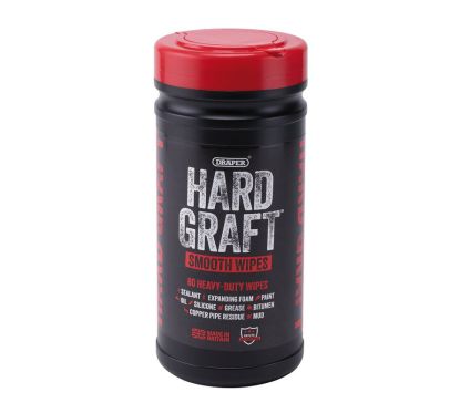 Lingettes lisses multi-usages DRAPER Hard Graft (pot de 80)
