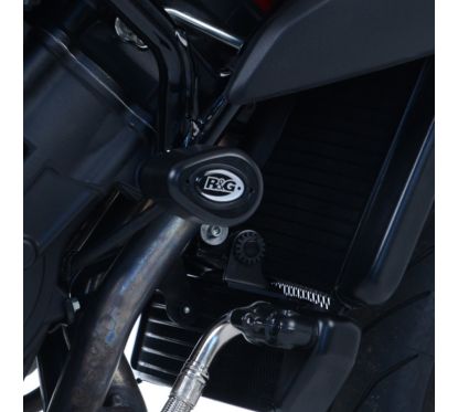 Tampons de protection R&G RACING Aero noir MV Agusta
