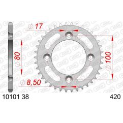 Couronne AFAM alu standard - 420