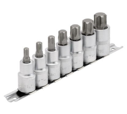 Jeu de douilles Torx DRAPER Expert TX-STAR® Plus 1/2" 55mm - 7 pièces