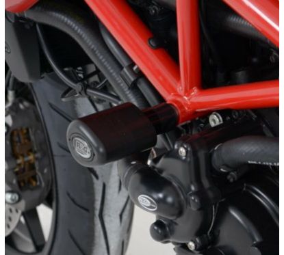Tampons de protection R&G RACING Aero noir Ducati Hypermotard/Hyperstrada 939