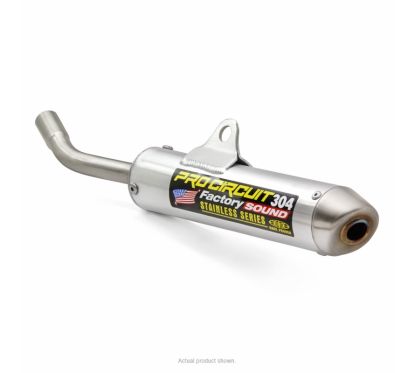 Silencieux PRO CIRCUIT 304 alu brossé/casquette inox Yamaha YZ85