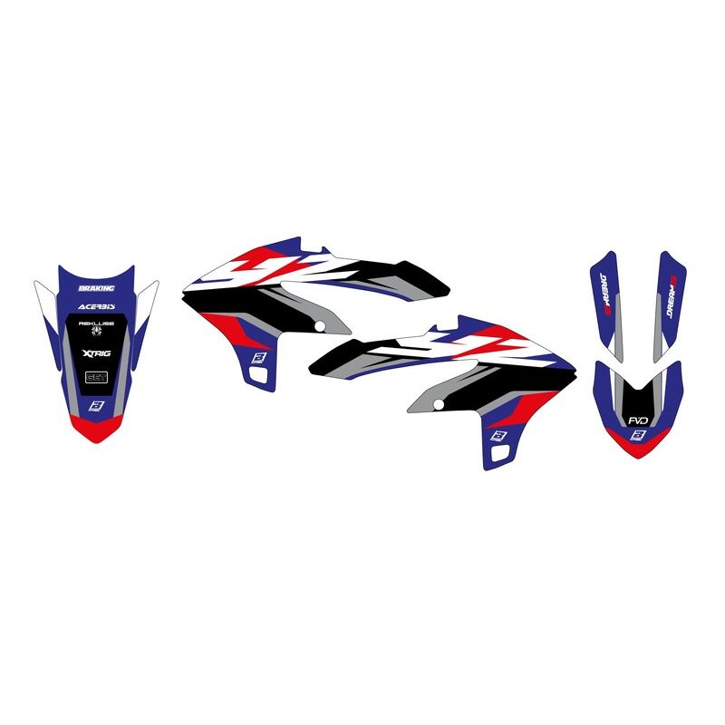 GRAPHIC KIT DREAM 5 CHROME YZF