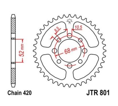 Couronne JT SPROCKETS Acier Standard - 420