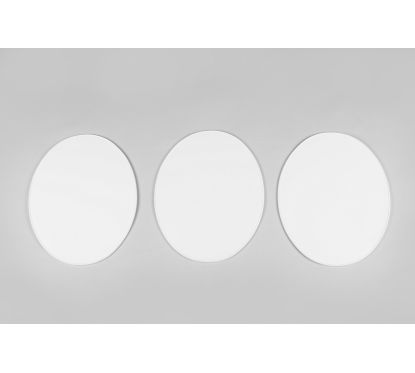 KIT UNI OVAL PLATE WH 3PC