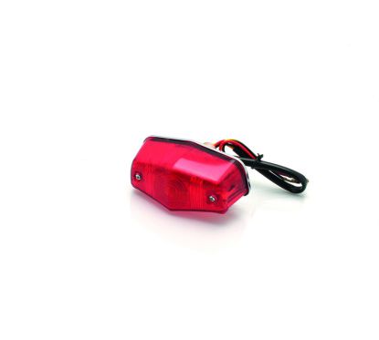 Feux arrière homologué Bihr Mini-Lucas chromé P21 - 5W/12V
