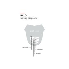 HEADLIGHT HALO WH/BK 20011304
