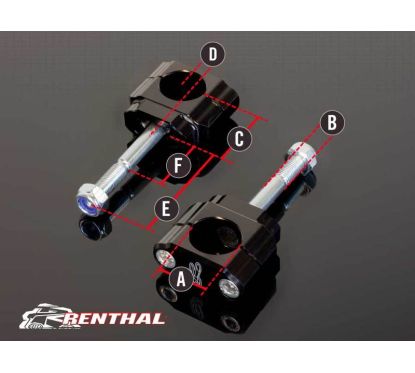 Pontets de guidon RENTHAL Ø28,6mm Fatbar/Twinwall 1042010