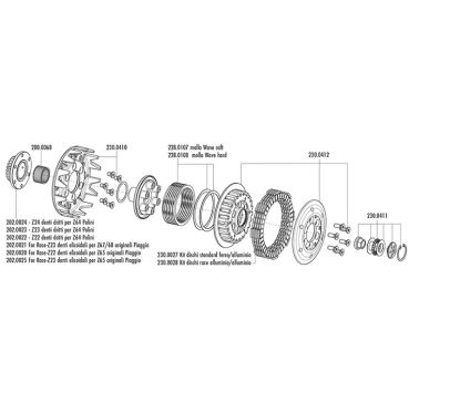 Embrayage POLINI HT for Race - 23 dents droites 1147066