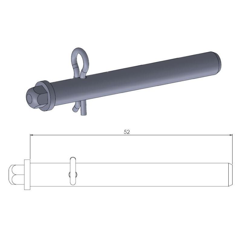 BRAKE PAD PIN 17020379