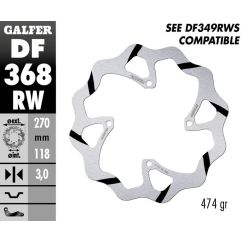 BRAKE DISC FIXED WAVE GROOVED 17111738