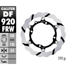 BRAKE DISC FLOAT WAVE GROOVED 17111785