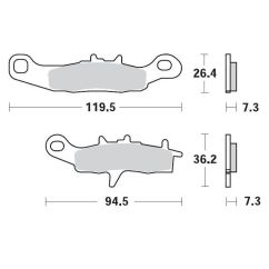 BRAKE PAD RACING GP 17211274