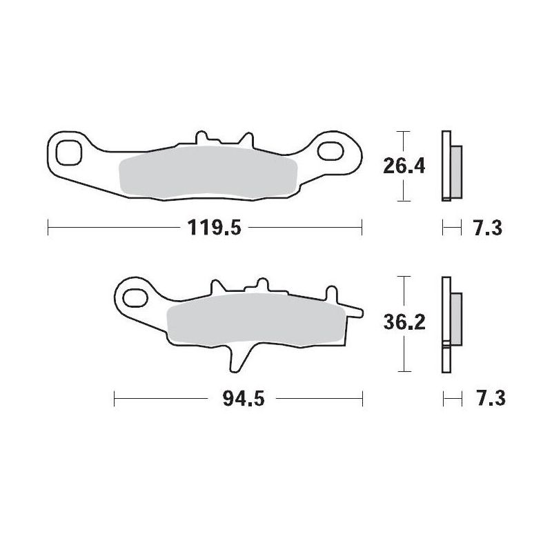 BRAKE PAD RACING GP 17211274
