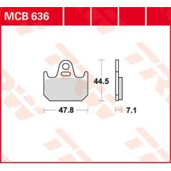 BRAKE PAD ORGANIC STREET 17200323