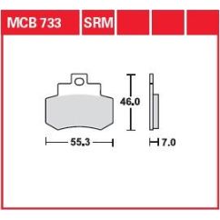 BRAKE PAD ORGANIC STREET 17200350