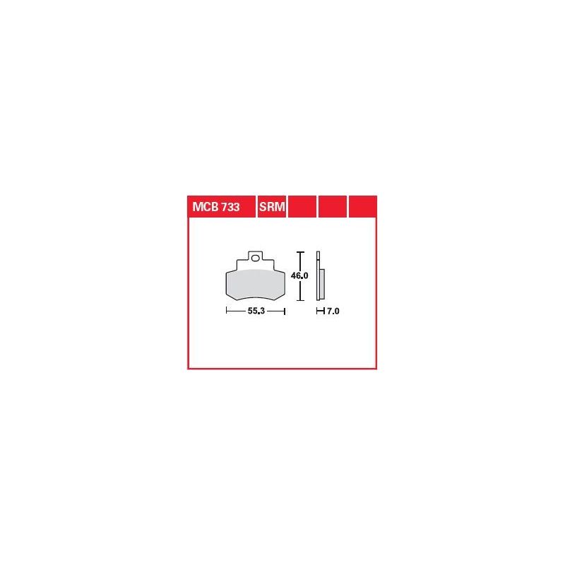 BRAKE PAD ORGANIC STREET 17200350