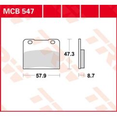 BRAKE PAD ORGANIC STREET 17200464