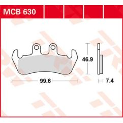 BRAKE PAD ORGANIC STREET 17200551