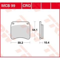 BRAKE PAD ORGANIC STREET 17200556